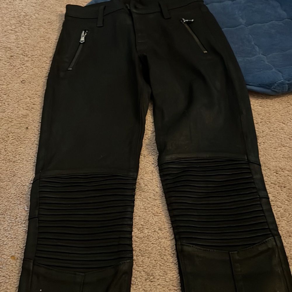 Hudson high rise moto pant coated 25 - Picture 3 of 8